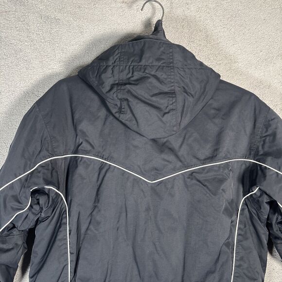 Obermeyer Ridge Line Ski Snow Jacket Women Size 8 Black Gorpcore Detachable Hood - Picture 13 of 16